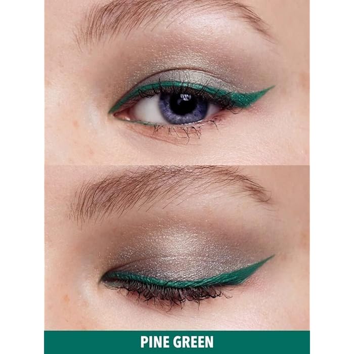 greenLiquid Eyeliner Pen and eyebrow - Waterproof Smudgeproof 12H Long Lasting Eyeliner Pen with Felt Tip For Women Eye Makeup, Smooth, Quick Drying, High Pigmented-N4 - Image 2